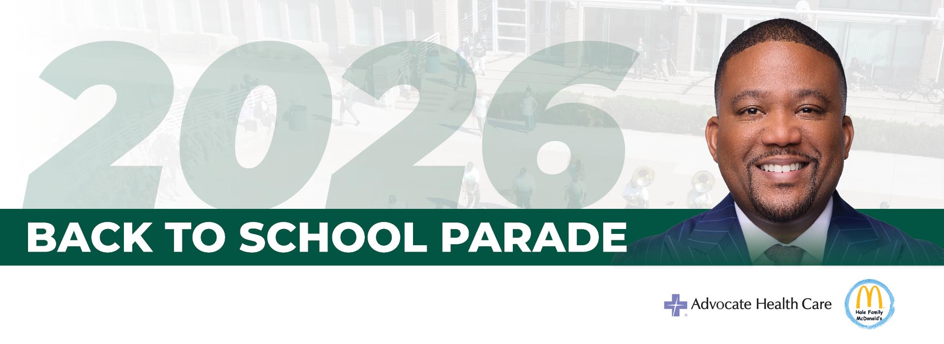 Back to school Parade on Monday, August 24, 2026 at 8:30 AM