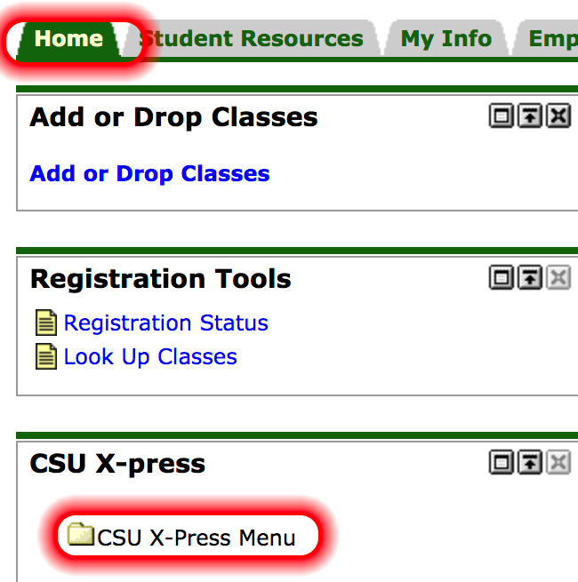 Home then CSU X-Press