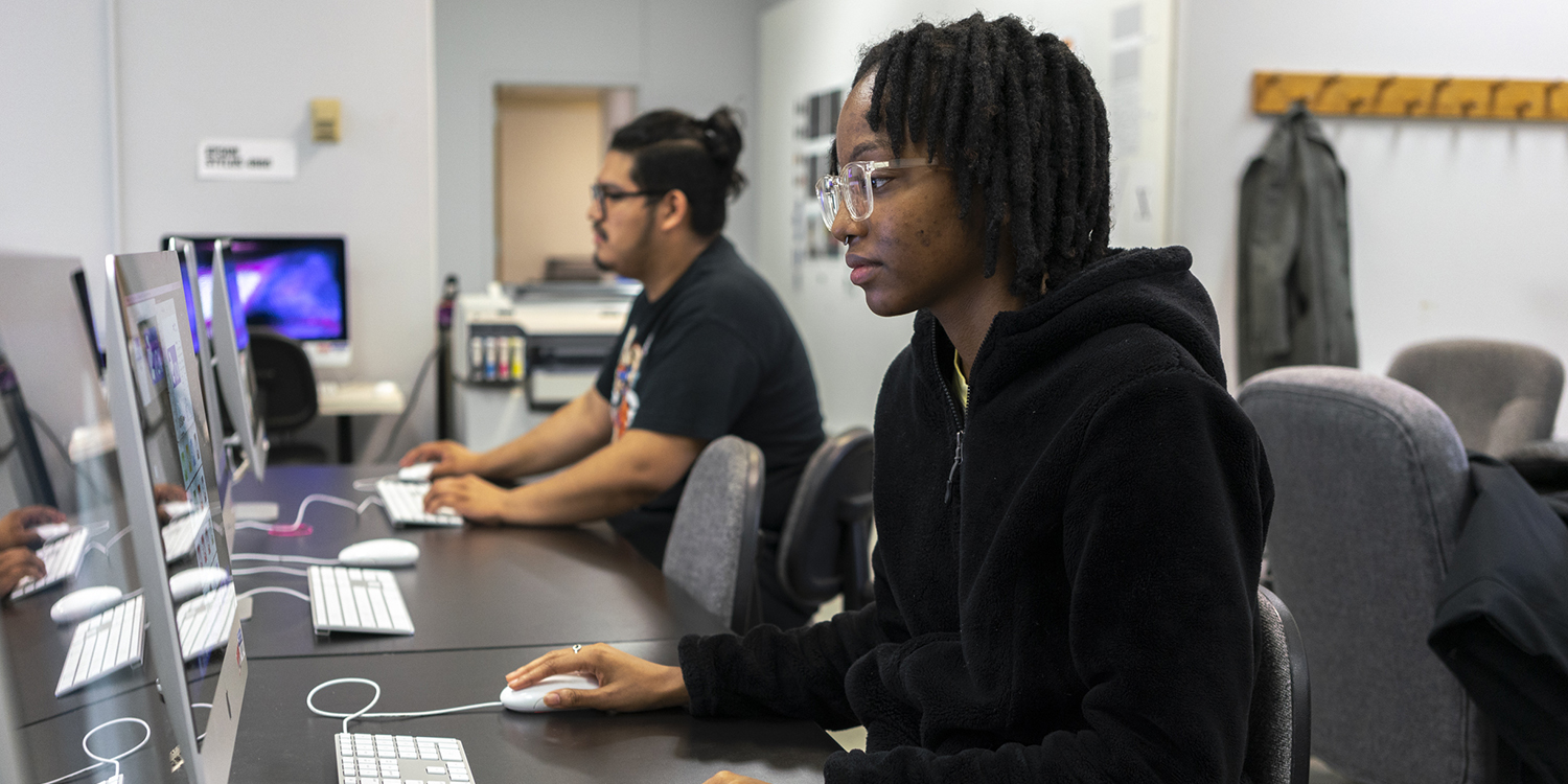 Design and Photo Lab Computers in the Art and Design computer lab