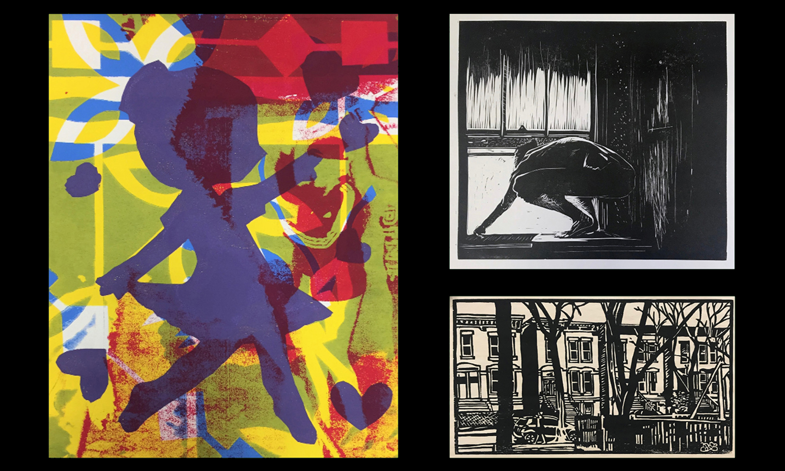 Three printmaking prints Three printmaking prints