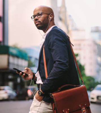 A Man With Briefcase