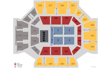 Jones Convocation Center Seating